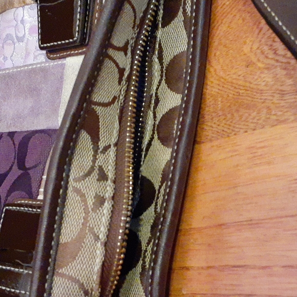 Coach Multi Patchwork Suede Leather Hobo Crossbody Bag - Picture 12 of 16